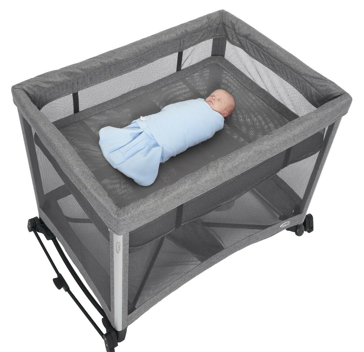 HALO® DreamNest 3in1 Open Air Portable Crib with Breathable Mesh